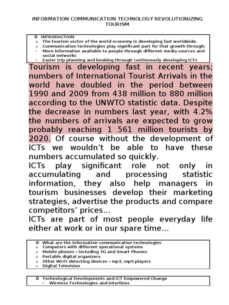 importance of social media in tourism industry Ict and socia media in tourism